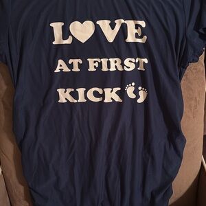 Time and Tru Navy Blue Tee - Love at First Kick